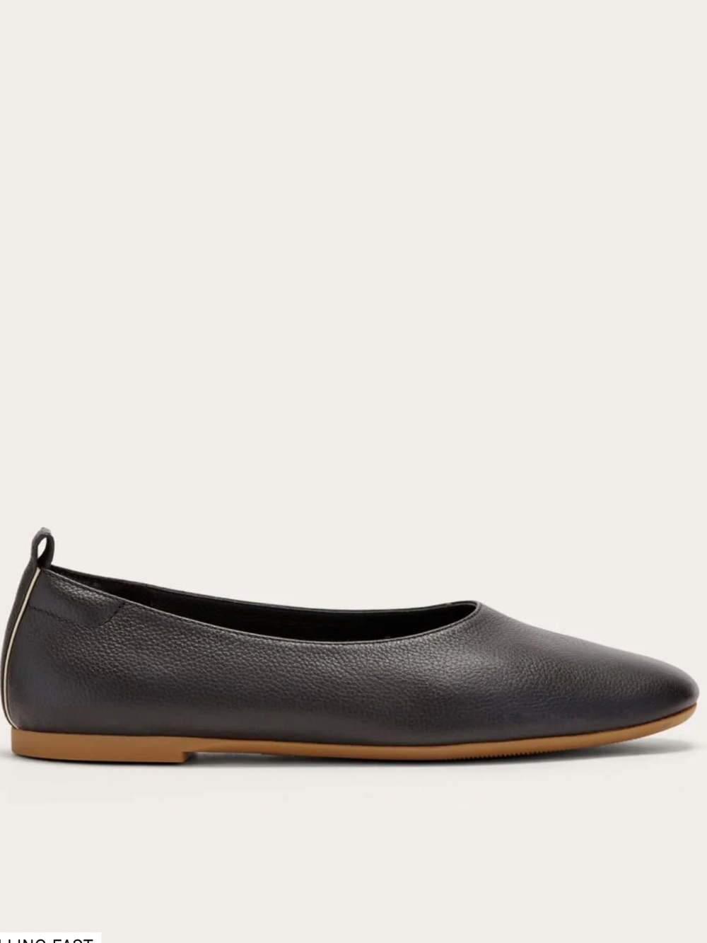 Everlane The Day Glove Black Leather Ballet Flats - Picture 2 of 11